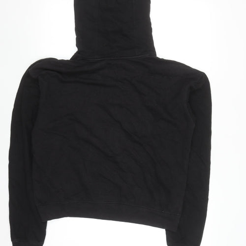 Night Addict Men's Black Pullover Hoodie S Graphic Print Fleece