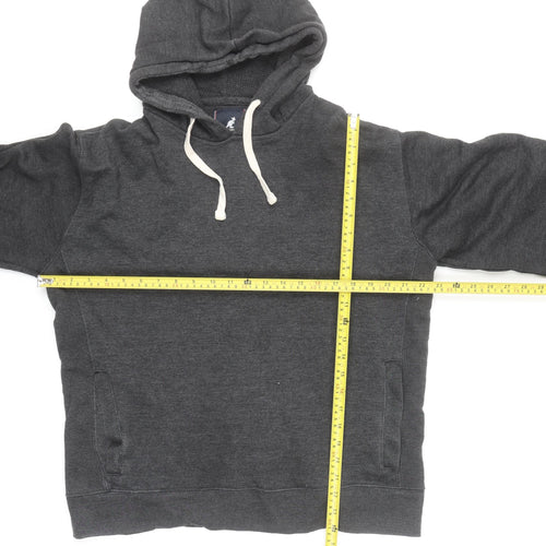 Kangol Men's Grey Pullover Hoodie L Cotton Blend