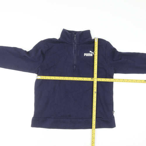 Puma Men's Blue XS 1/2 Zip Pullover Fleece Sweatshirt