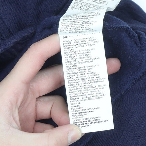 Puma Men's Blue XS 1/2 Zip Pullover Fleece Sweatshirt