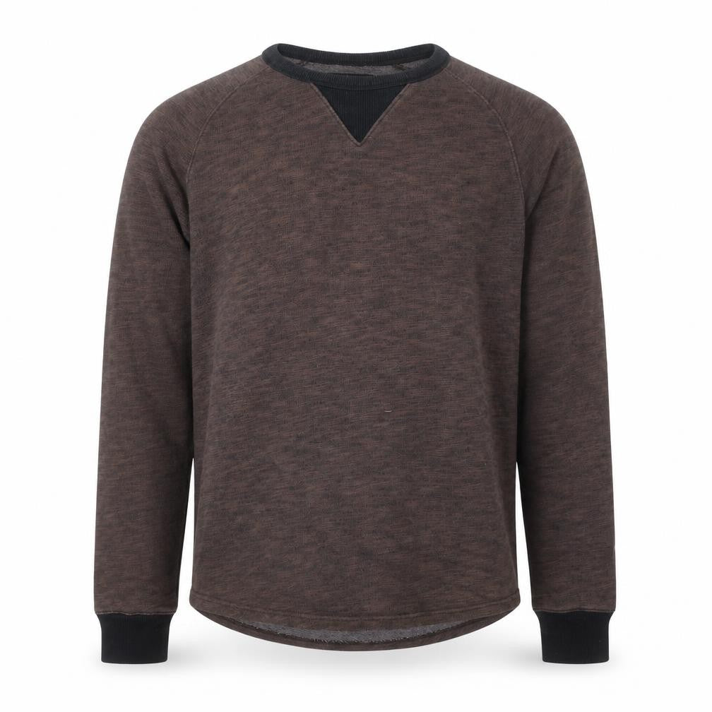 Front view of Levi Strauss & Co. Men's Brown Pullover Sweatshirt, size M