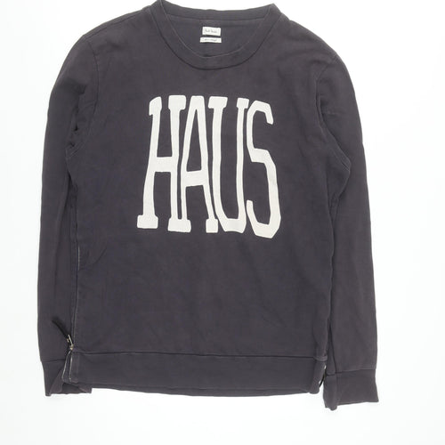 Paul Smith Men's Black HAUS Logo Sweatshirt Size L Pullover