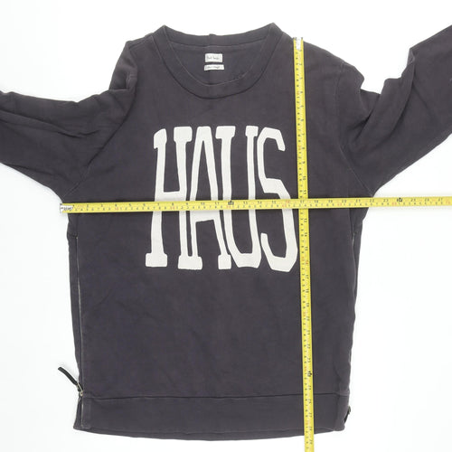 Paul Smith Men's Black HAUS Logo Sweatshirt Size L Pullover