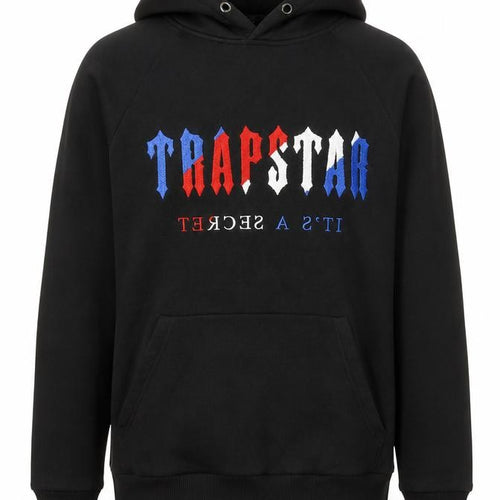 Trapstar Men's Black Pullover Hoodie S Embroidered Logo Streetwear