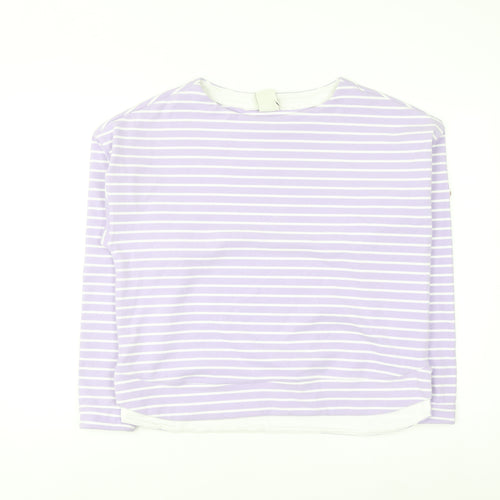 Trespass Women’s Lilac Striped Pullover Sweatshirt UK 12 Medium