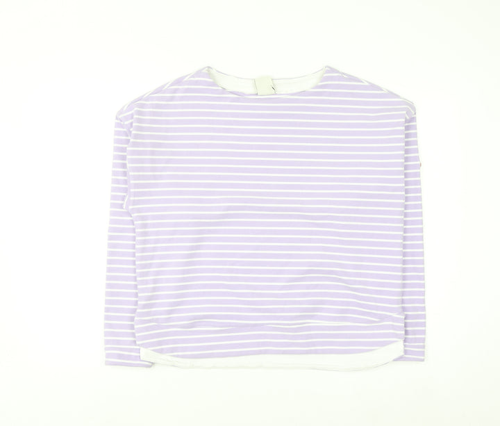 Trespass Women’s Lilac Striped Pullover Sweatshirt UK 12 Medium