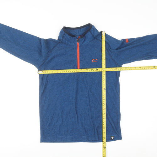 Regatta Boys Blue 13 Years 1/4 Zip Pullover Outdoor Sweatshirt