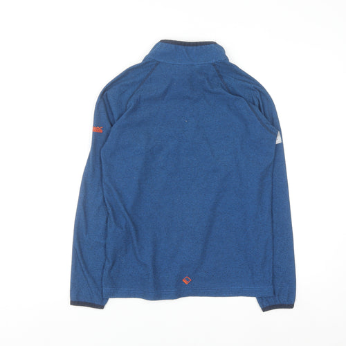 Regatta Boys Blue 13 Years 1/4 Zip Pullover Outdoor Sweatshirt