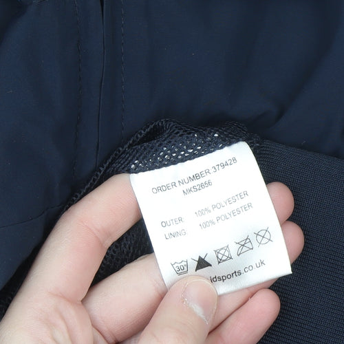 McKenzie Men's Blue XL Hooded Windbreaker Jacket Lightweight