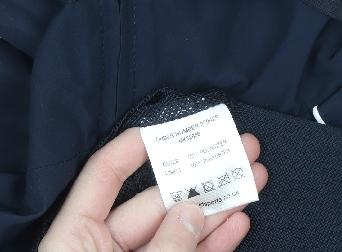 McKenzie Men's Blue XL Hooded Windbreaker Jacket Lightweight