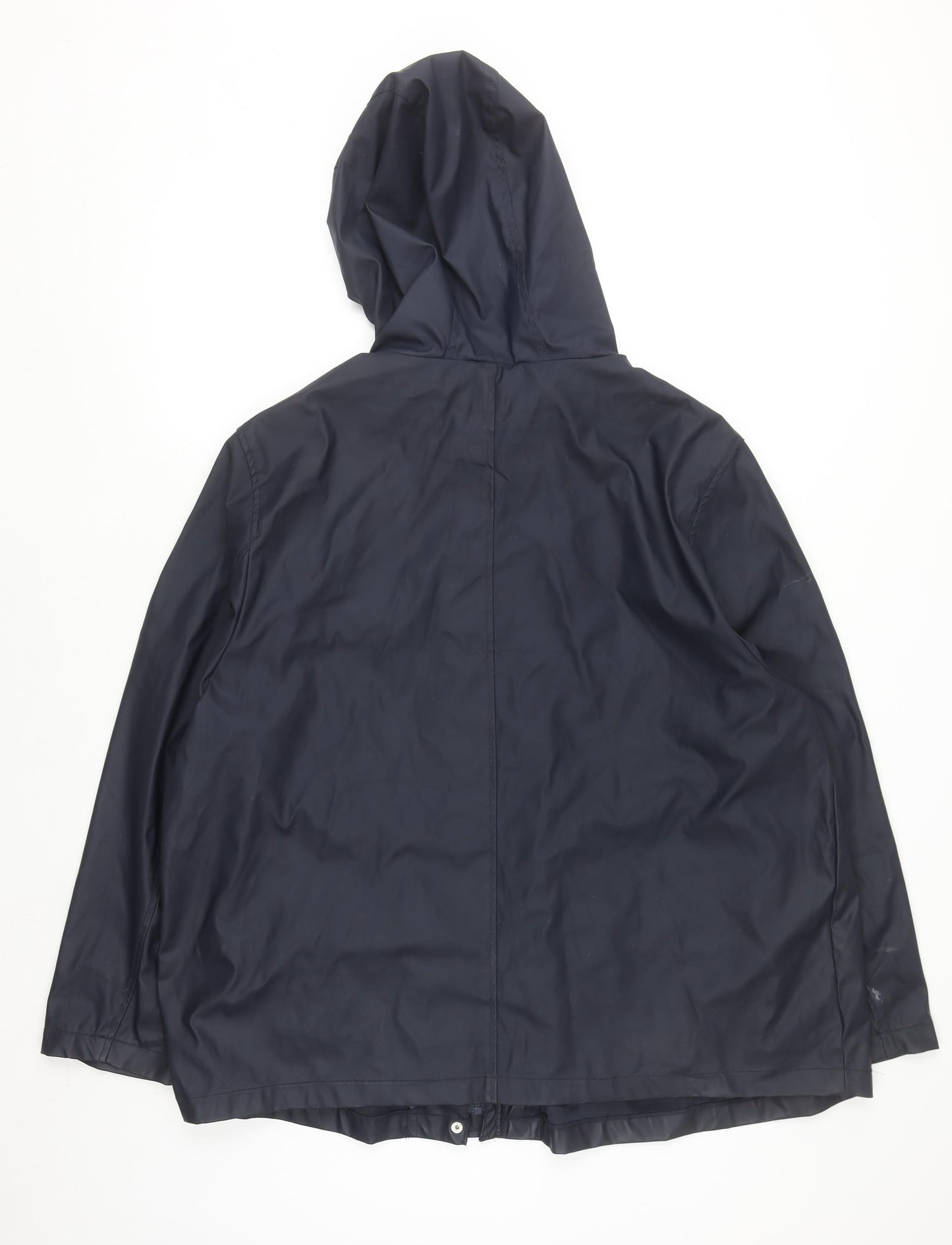 Dorothy Perkins Women’s Navy Hooded Rain Coat UK 22 Maternity Lined Waterproof