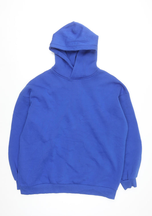 Melissa Mills Bari Men's Blue Pullover Hoodie L Regular Fit