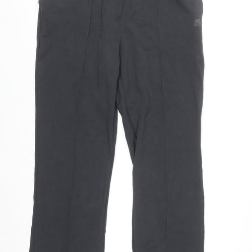 4TH ARQ Men's Black Regular Fit Stretch Trousers L