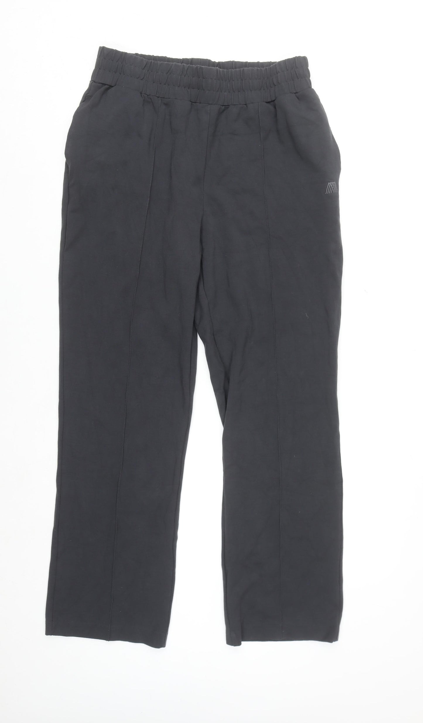 4TH ARQ Men's Black Regular Fit Stretch Trousers L