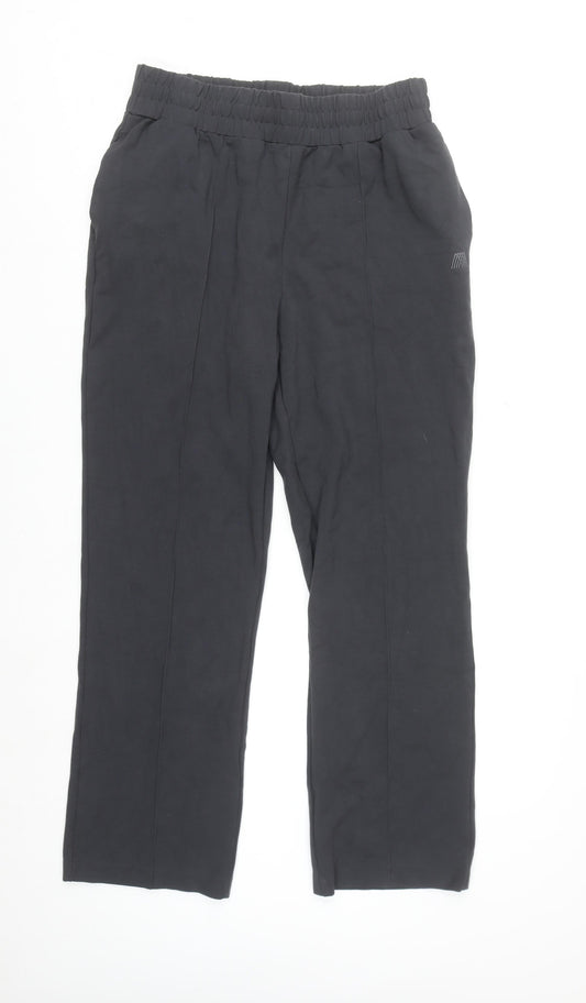 4TH ARQ Men's Black Regular Fit Stretch Trousers L