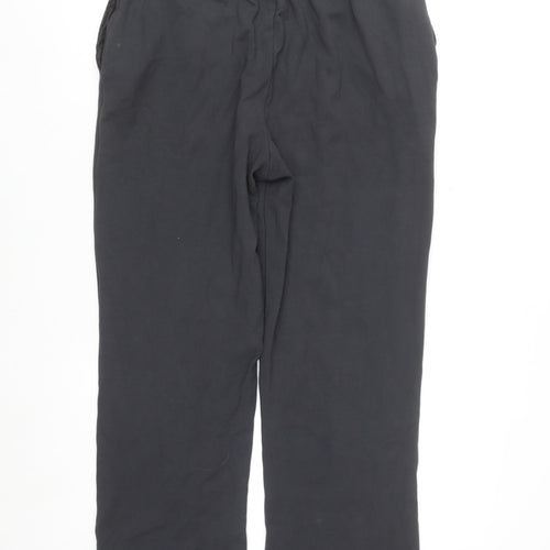 4TH ARQ Men's Black Regular Fit Stretch Trousers L