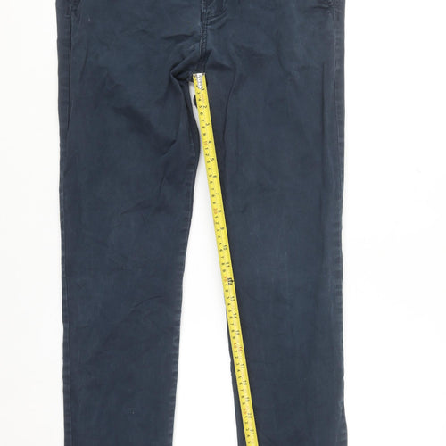 Jack & Jones Men's Blue Regular Fit Chino Trousers 30W 32L