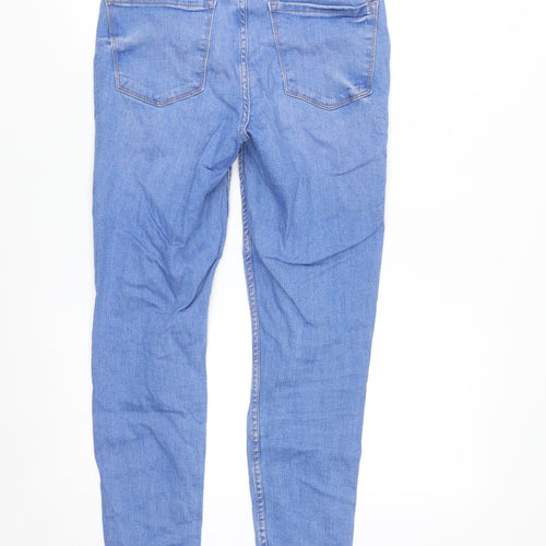 Primark Women Blue Distressed Skinny Jeans Size 10