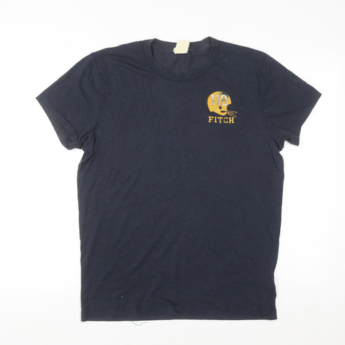 Abercrombie & Fitch Men’s Blue Muscle Fit Graphic T-Shirt Size M