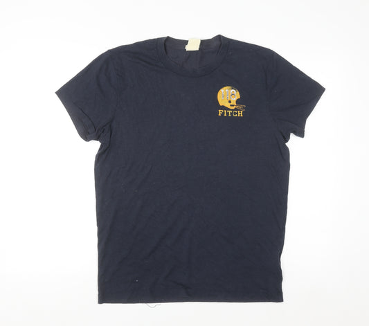 Abercrombie & Fitch Men’s Blue Muscle Fit Graphic T-Shirt Size M