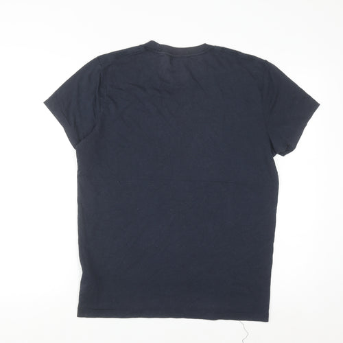 Abercrombie & Fitch Men’s Blue Muscle Fit Graphic T-Shirt Size M