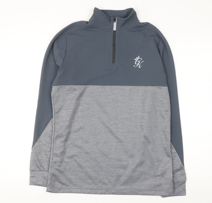 Gym King Men's Grey 1/2 Zip Pullover Sweatshirt Size S