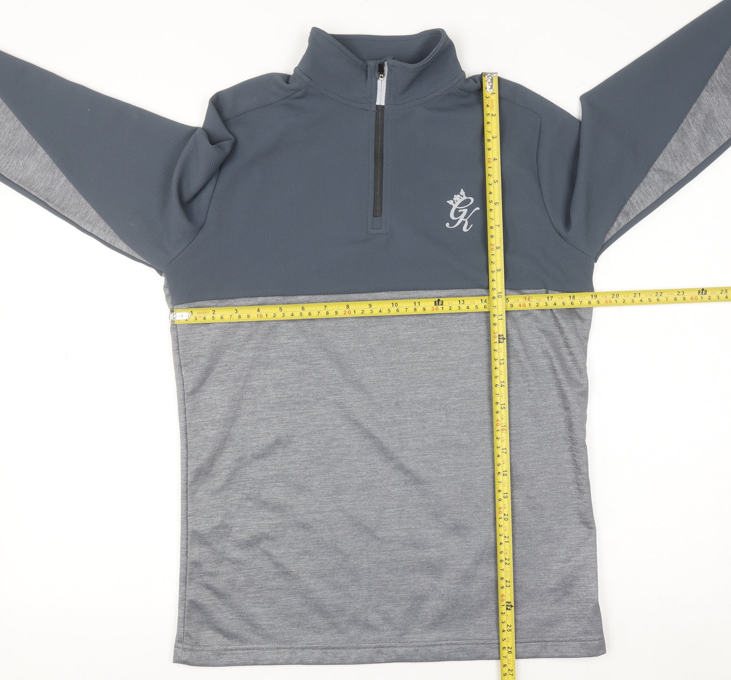 Gym King Men's Grey 1/2 Zip Pullover Sweatshirt Size S