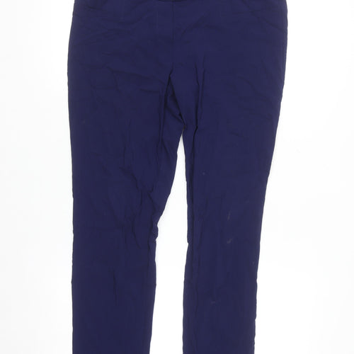 Kelly & Grace Women's Blue Slim Fit Stretch Trousers Size 12