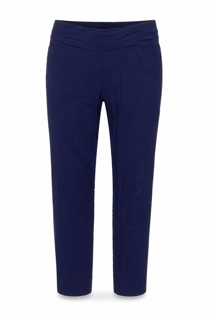 Kelly & Grace Women's Blue Slim Fit Stretch Trousers Size 12