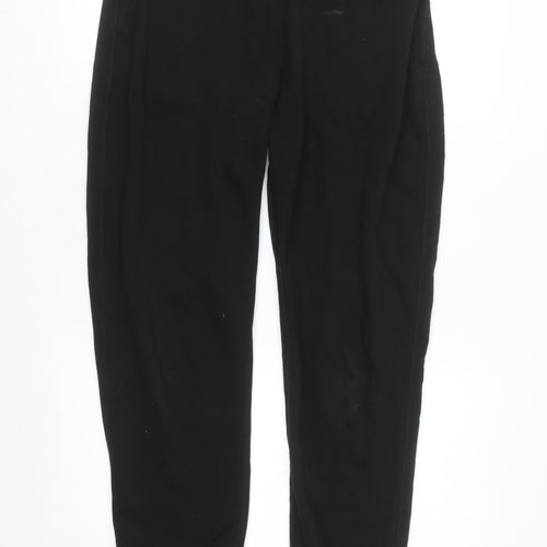 4TH ARQ Men's Black Jogger Sweatpants L Fleece Tapered Fit