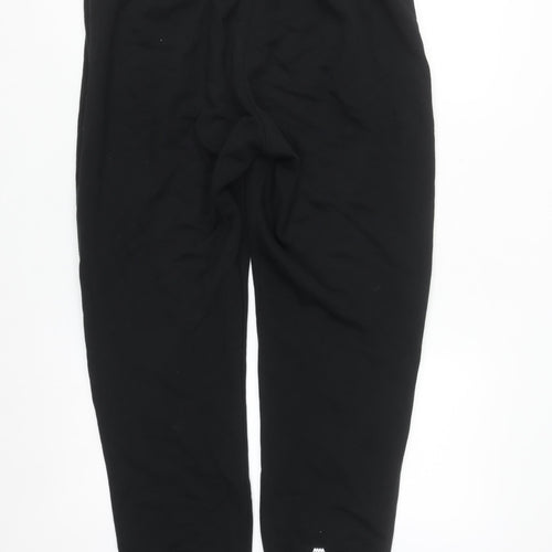 4TH ARQ Men's Black Jogger Sweatpants L Fleece Tapered Fit