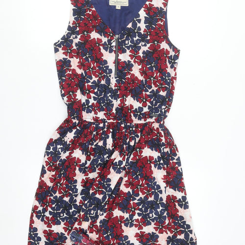 Diesel Womens Multicoloured Floral A-Line Sleeveless Short Dress S