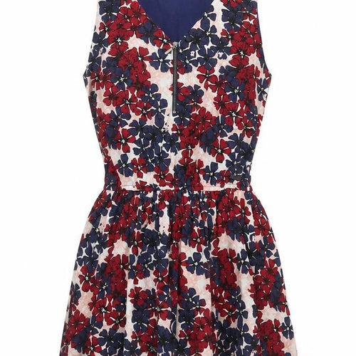 Diesel Womens Multicoloured Floral A-Line Sleeveless Short Dress S