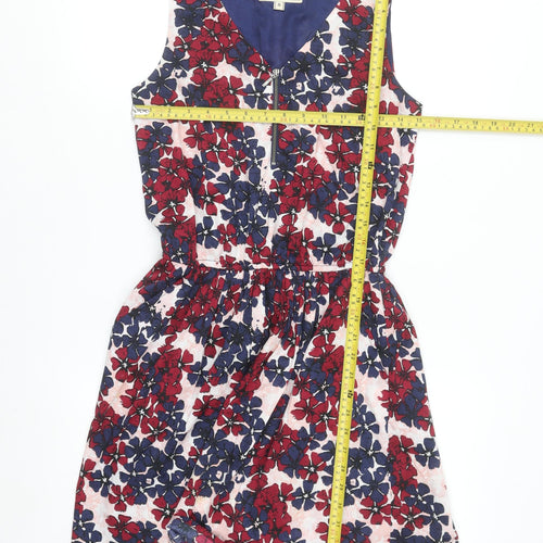 Diesel Womens Multicoloured Floral A-Line Sleeveless Short Dress S