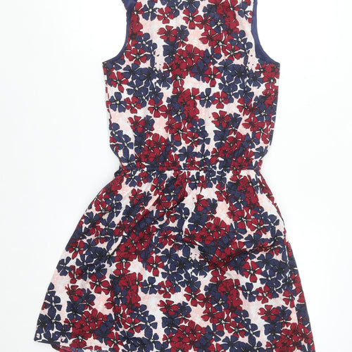 Diesel Womens Multicoloured Floral A-Line Sleeveless Short Dress S