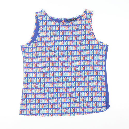 Dunnes Women’s Blue Beach Print Sleeveless Camisole Top Size 16
