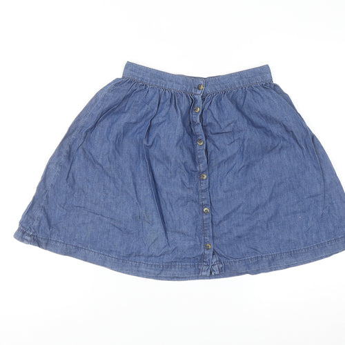 New Look Women’s Blue Denim A-Line Button Skirt UK 10