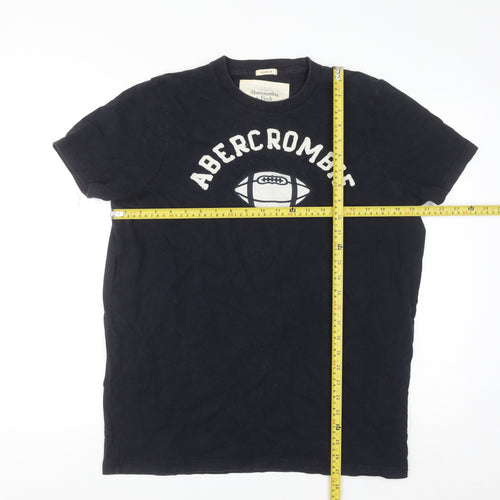 Abercrombie & Fitch Men's Blue 2XL Graphic Sports Cotton T-Shirt