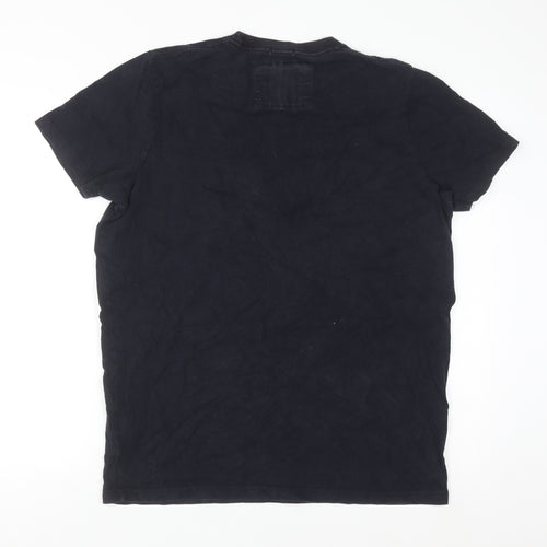 Abercrombie & Fitch Men's Blue 2XL Graphic Sports Cotton T-Shirt