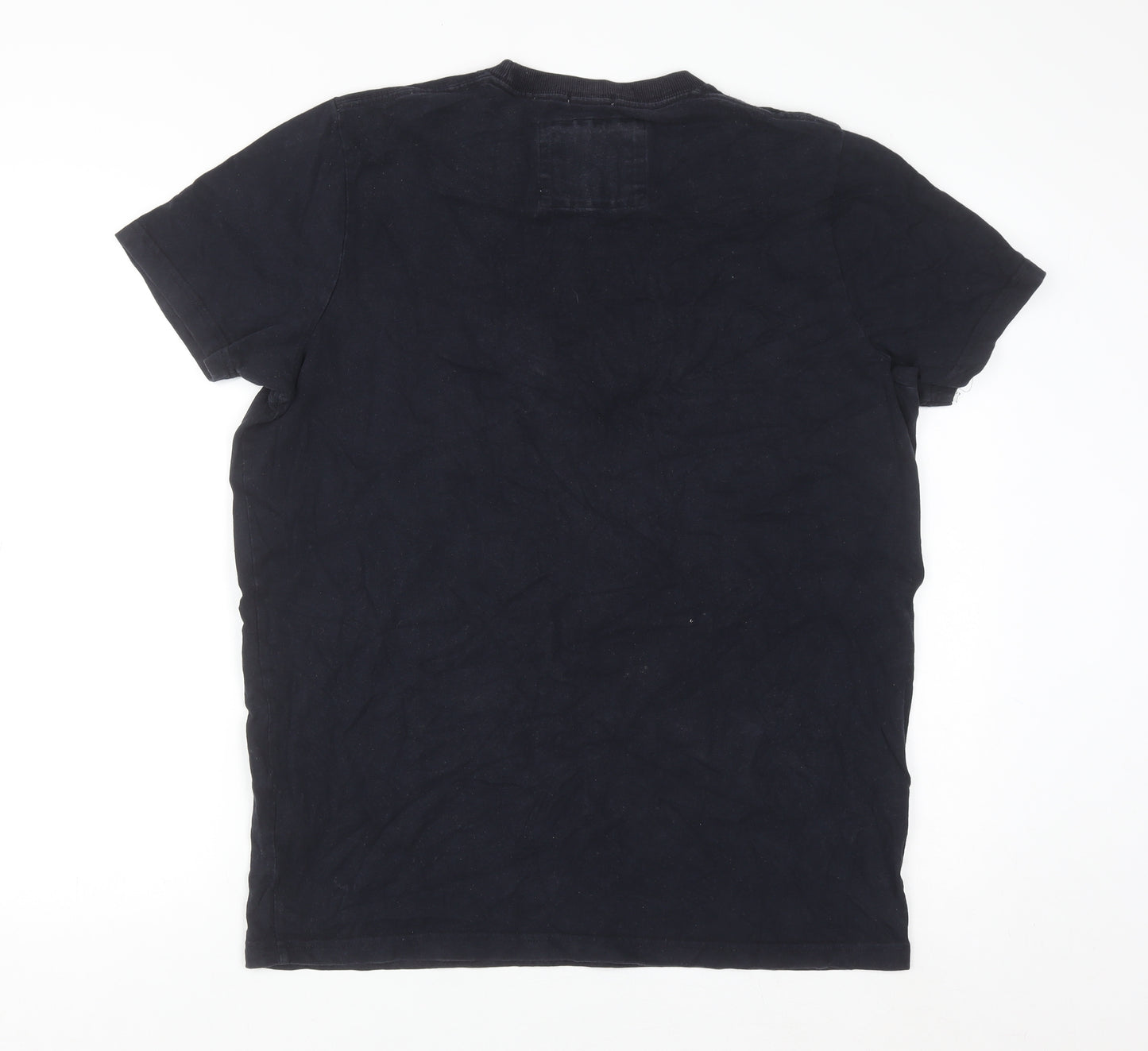 Abercrombie & Fitch Men's Blue 2XL Graphic Sports Cotton T-Shirt