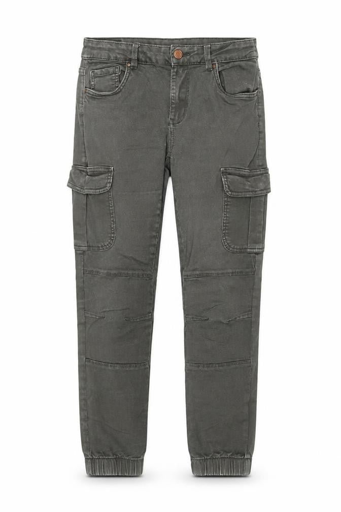 ONLY Boys Green Cargo Trousers 10 Years Regular Fit Cotton Twill