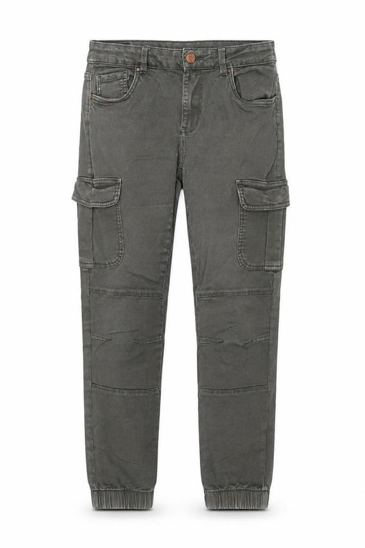 ONLY Boys Green Cargo Trousers 10 Years Regular Fit Cotton Twill
