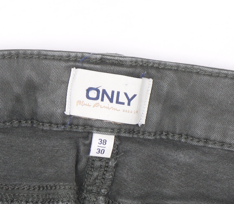 ONLY Boys Green Cargo Trousers 10 Years Regular Fit Cotton Twill