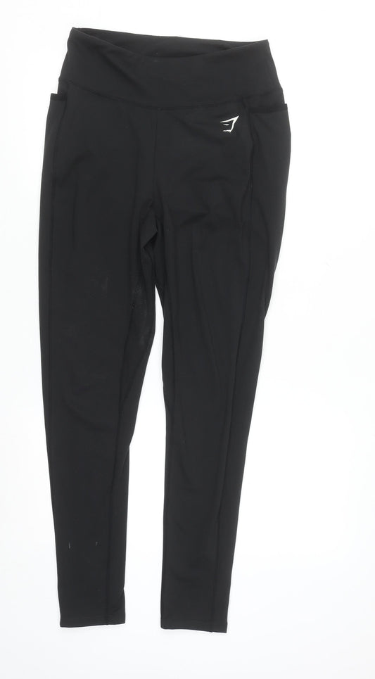 Gymshark Womens Black Slim Fit Ankle Leggings Size M