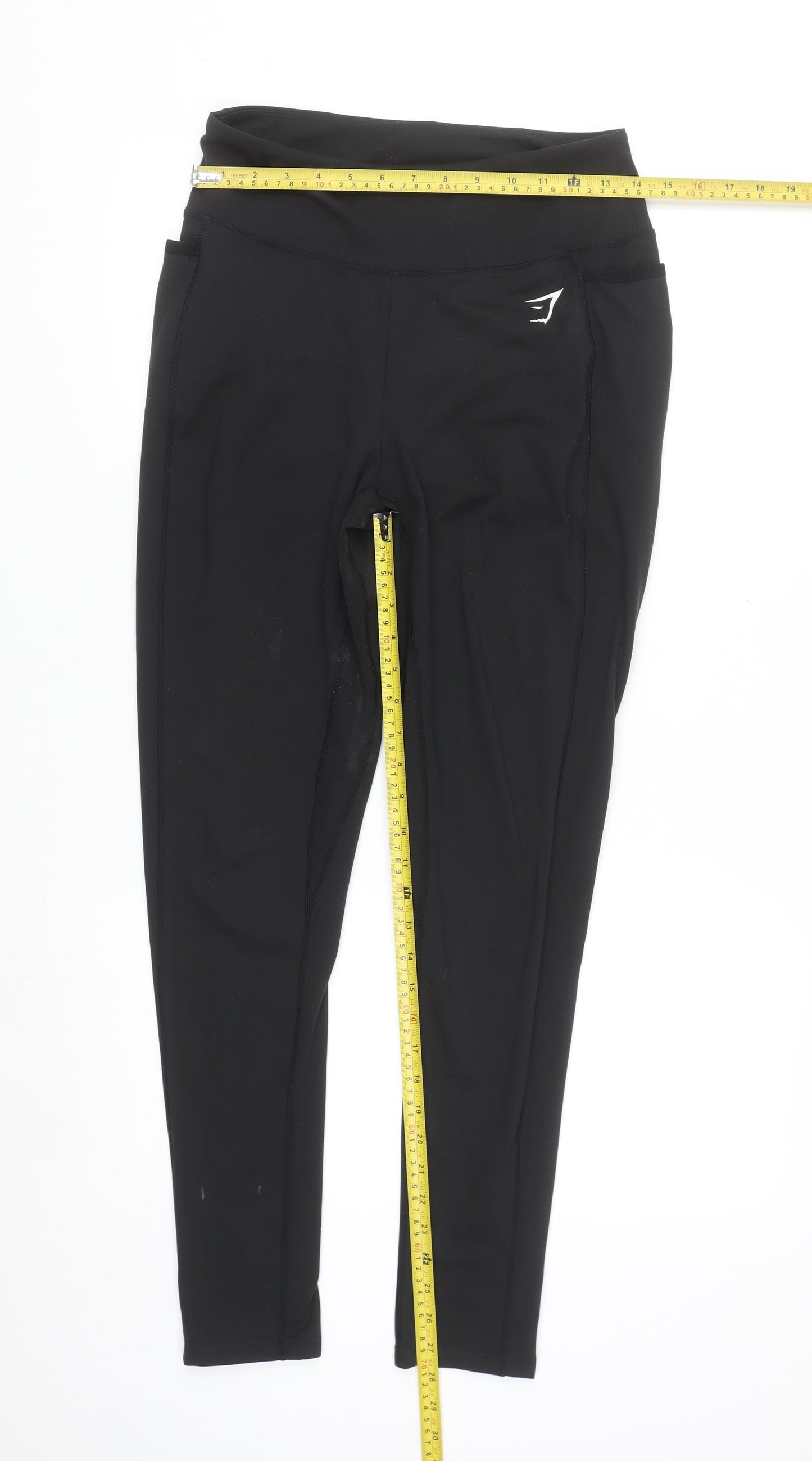 Gymshark Womens Black Slim Fit Ankle Leggings Size M