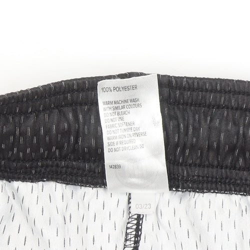 NBL Womens Black Athletic Basketball Shorts Size 12