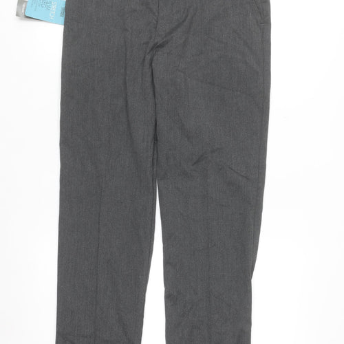 Dunnes Stores Women's Grey Stretch Straight Leg Trousers Size 12