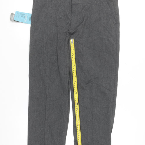Dunnes Stores Women's Grey Stretch Straight Leg Trousers Size 12