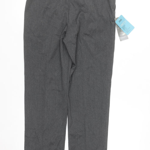 Dunnes Stores Women's Grey Stretch Straight Leg Trousers Size 12