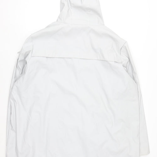 Dunnes Stores Women’s White 2XL Hooded Waterproof Rain Coat Jacket